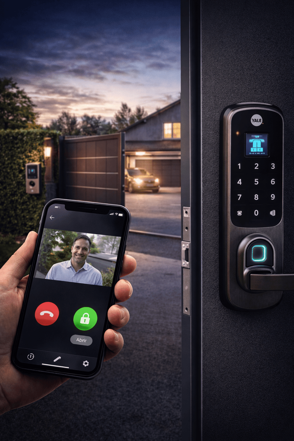 Sistema de interfone e controle de acesso residencial
